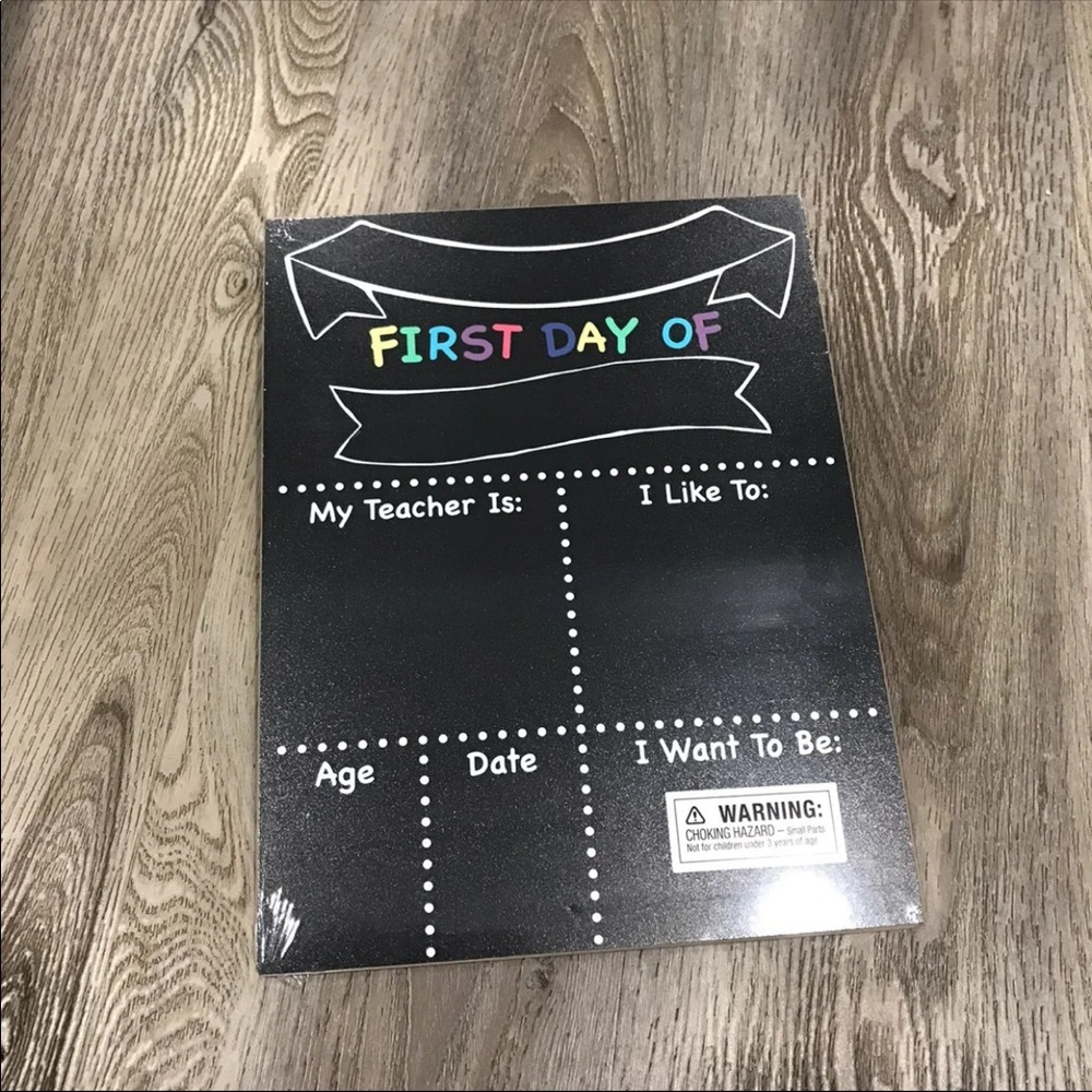 First Day Of School Photo Prop Chalkboard Sign New